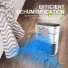 Deshumidificadores 1200ML Deshumidificador de aire para el hogar 2 en 1 Elimina la purificación de aniones húmedos Purificador de aire eléctrico Limpiador de aire portátil para la cocina caseraYQ230925