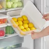 Bewaarflessen Koelkastcontainers Koelkastdoos Doorzichtige organisatoren Multifunctionele fruitgroenten met deksel
