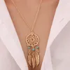 Fashion Dreamcatcher Feather Necklace Pendant Jewelry Whole A Clavicle Temperament Woman A Gift245K