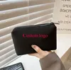 5pcs Cosmetic Bags Women Neoprene Black Large Capacity Square Waterproof Protable Long Storage Bag