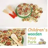 Kitchens Play Food Pizza-Spielzeugset aus Holz für Kinder 230925