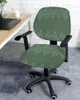 Housses de chaise bohème lignes géométriques vert élastique fauteuil ordinateur couverture extensible amovible bureau housse siège fendu