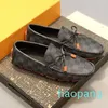 Loafer zum Fahren, Designer-Freizeitschuhe, Loafer aus genarbtem Kalbsleder, Virgil-Schuhe für Herren, braune Blumen-Sneakers, Trainer