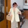 Mode frauen Anzug Jacke Büro Frauen Sommer Herbst Dünne Mantel Schwarz Blazer Langarm Top Koreanische Billig Großhandel