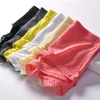 Cuecas masculinas boxer shorts de seda gelo calcinha sem costura sexy roupa interior transparente boxers masculino fino respirável briefs