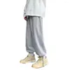 Men's Pants Sports Super Soft Joggers Spring Autumn Dressing Mid-rise Ankle Tied Trousers