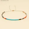 Braccialetti con ciondoli Shinus Summer Turchese Blu Miyuki Bohemia Ethinic Beach Freeshness Bracciale con perline Q230925