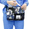 Sacos de cintura Pessoal Trabalho Bolso Bonito Roxo Dentes Padrão Grande Capacidade Multi Bolsos Zippers Suprimentos Portáteis Cintura