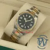 Con caja de papeles Reloj de alta calidad Nueva versión Explorer I Perpetual 124273 Oro amarillo de 18 quilates Mecánico completo Automático Men'225e