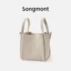 Songmont Sac seau à bandoulière en cuir de vache pour femme, série petit, moyen et panier à légumes, grande capacité, portable, une épaule