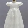 Girl Dresses Baptist Christening Lace Gown For Infant Baby Girls First Birthday Toddler Kids Wedding Party Clothing 3-24 Month