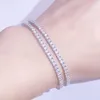 Moissanite Diamanten Sieraden Tennisketting Armband 925 Sterling Zilveren Diamant Mannen Kerst Valentijnsdag Cadeau-ideeën 3MM