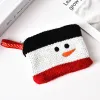 Party Favor Small Handbags Knitting Zipper Earphone Bag Children's Coin Purse Portable Storage Organizer Xmas Decoration Christmas Gift 925