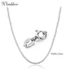 35cm-70cm 925 Sterling Silver Circle Rolo Chain Necklace Women Girl Italy Men smycken Kolye krage collier ketting sieraden242t