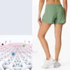 Running Shorts Women's Summer Sports Quick Drying Fitness Workout Yoga Mesh Breathable 2 In 1 Double Layer ShortsRunningh