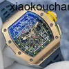 RicharsMiers Watch Automatic SuperClone KV Factory RM11-03RG Dial 18K Gold Timing Function 20 CompleteCarbon fiber sapphire Ship By Fedex4U4D table