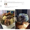 Dried Flowers Retro Autumn Hydrangea Bouquet Artificial Room Home Decoration DIY Wedding Floral Arrangement Party Supplies Po Props 230923