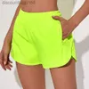 LU Yoga Kurze Hosen Marke Damen Yoga Outfits Hohe Taille Shorts Übung Fitness Tragen Mädchen Laufen Elastische Erwachsene SportswearGh