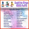 Original randm supbliss bingo 8000 puffs engångsvape 8000 puff 20 smakmilktea kopp 16 ml 650 mAh uppladdningsbar batterityp-c-patroner e cigaretter 2% 5% avaible