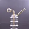 Gros Narguilé Bubbler Fumer Pipe À Eau En Verre Brûleur À Huile Bong Tuyaux D'eau Pour Rigs Bongs Petit Mini Dab Rig Heady Fumer Cendre Catcher Moins Cher