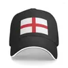 Ball Caps Flag Flag Flag of England Baseball Cap dla mężczyzn Kobiety Regulowany tatę występ