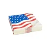Disposable Dinnerware Tableware Kit Decoration Set USA Flag16pcs Paper United States Plates Napkins Cups For Festival Party Supplies