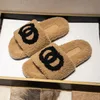 Slippers Fuzzy G Sandals Slippers Designer Shoes Flip Flops Fashion AntiSlip Female Fur Slides Women Furry Fluffy Faux Luxury Brand Warm Indoor House Slipper For Wom