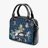 DIY Schulterhandtaschen benutzerdefinierte Männer Frauen Schulterhandtaschen Clutch-Taschen Totes Dame Rucksack Mode blau personalisierte Paar Geschenke einzigartig 82766