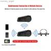 Walkie Talkie Maxto M2 Helmet Bluetooth Intercom Motorcykelhjälm Interphone Headset Trådlöst Bluetooth Moto -headset för 6 ryttare HKD230925