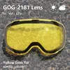 Outdoor Eyewear COPOZZ Original GOG 2181 Lens Yellow Graced Magnetic for Ski Goggles Anti fog UV400 Spherical Glasses Night Skiing 230925