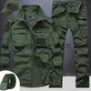 Men's Tracksuits Summer Tactical Sets Mens Outdoor Breathable Multiple Pockets Combat Training Military Long Sleeve Shirts Cargo Pants Suits Male J230925