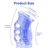 Masturbators Male Masturbator Penis Sleeve Dick förstorerblåsning Toy For Men Masturbation Handjob Glans Training Tool Trainer Massager 230925