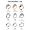 Glanzschmuck 14KT Real Gold Customized Ehering Gra VVS Engagement Moissanite Diamond Rings für Herren