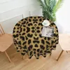 Masa bezi leopar masa örtüsü klasik hayvan noktaları baskı toptan yıkanabilir kapak oturma odası özel koruyucu polyester