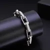 luxury bracelet designer bracelet for women titanium steel plated gold inlaid vvs moissanite pass diamond tester chain bracelet 20CM length 9MM wide hip hop jewelry