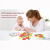155 Pcs Wooden Pattern Blocks Set Geometric Shape Puzzle Kindergarten Classic Educational Montessori Tangram Toys for Kids