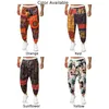 Pantalons pour hommes Hommes Coton Lin Imprimé Floral Harem Lâche Hippy Yoga Festival Baggy Pantalon Mode Casual Hommes Traditionnel Japonais