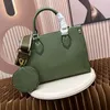 Tote Shopping Bag Women Handbags Purse Genuine Leather Fashion Letters Toron Handle Removable Strap Pancake Zero Wallet Shoulder Bags