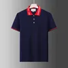 Nowa marka Summer Men Polo Haftery koszulę krótkie rękawy Topy Downown Collar Polo Odzież Męska moda moda swobodny polo m-3xl
