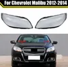 Främre bil skyddande strålkastarglaslinser täcker skugga skal transparent ljus bostadslampa för chevrolet malibu 2012-2014