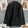 Blazer noir de luxe à manches longues pour femmes, haut printemps-automne, manteau grande taille, bureau, mode coréenne, bon marché, vente en gros, Slim Fit, nouveau