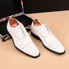 Sapatos de vestido masculino clássico britânico negócios sapatos de couro mens retro derby sapato vestido escritório apartamentos homens festa de casamento oxfords tamanho da ue 37-48 230925