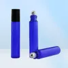 10ml Empty Glass Roll On Bottle Blue Red Green Amber Clear Roller Container 13OZ for Essential Oil Aromatherapy Perfumes and Li6631176