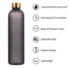 Bouteilles d'eau ZK30 1L bouteille avec marqueur de temps 32 OZ motivation réutilisable Fitness Sports extérieur voyage étanche sans BPA plastique givré