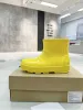 Botas de grife outono inverno mulheres moda botas de chuva marca vários preto verde rosa amarelo sapatos casuais casuais ao ar livre botas curtas botas longas