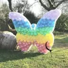 Other Event Party Supplies 110cm Butterfly Mosaic Balloon Frame Butterfly Mosaic Board Balloons Filling Box for Birthday Party Decor Baby Shower Backdrop 230923