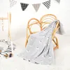 Filtar Svadlande spädbarn Baby Filtar 100%bomullstickfödd Plaid Girl Boy Bed Crib Quilt Cute Rabbit Får Soft barnvagn Wrap Swaddle 100*80cm 230923