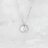 Kedjor gåva till mamma och baby efternamn inledande halsbandsbrev kvinnors smycken charm
