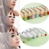Brooches Rhinestone Ball Hijab Scarf Clip With Pendant Muslim Women Headscarf U Pins Brooch Islamic Shawl Accessories 12pcs/Set