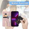 Imprint Flower Wallet Leather Cases For Iphone 15 14 Plus 13 12 Pro Max 11 Lace Holder Flip Cover Girls Lady Fashion ID Card Slot Pouch